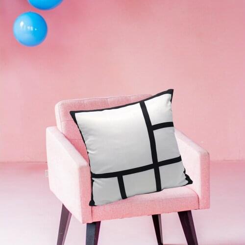 Sublimation Panel Pillow Case Sublimation Pillow Cover DIY Blanks Pillow Case Blank Cushion Case for Sofa Couch (15.7 x 15.7 ")