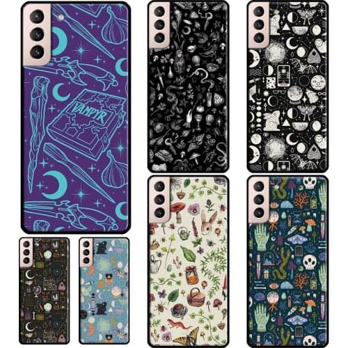 Witch Lunar Magic Soft Case For Samsung Galaxy S21 Ultra S20 FE S8 S9 S10 Note 10 Plus Note 20 Ultra Coque