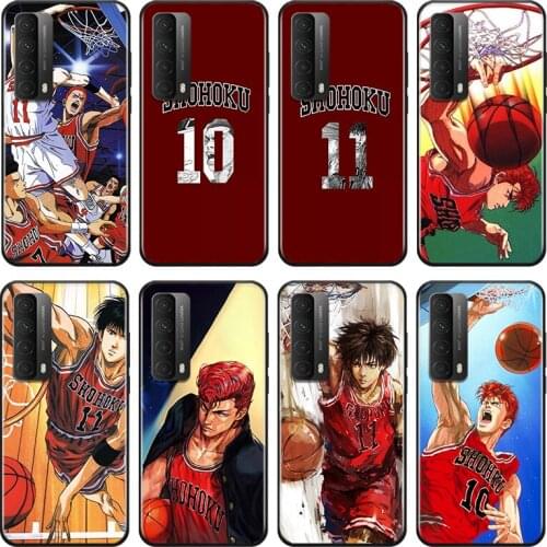 Anime Comics Slam dunk For Huawei Y9A Y9S Y9 Y8P Y8S Y7A Y7P Y7 Y6 Y6P Y6S Y5P Y5 Prime Pro 2019 2020 Black Soft Phone Case