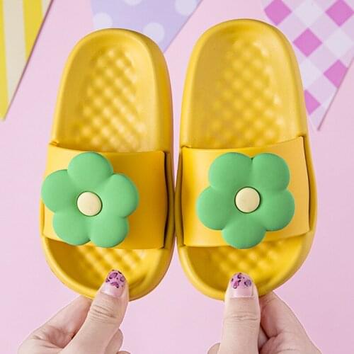 Childrens Slippers Girls Boys Indoor Shoes Soft Bottom Cartoon Cute Sandals