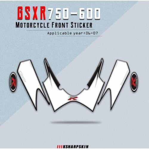 For SUZUKI GSXR750600 K6 K7 2006-2007 gsxr 750 600 Motorcycle Front Fairing Motor Number Board 3D Gel Protector pad
