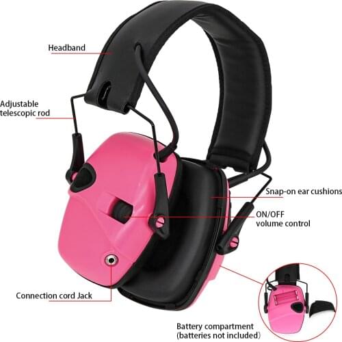 Electronic hearing protection defense earmuffs hunting tactical shooting noise reduction ear protectors protective headphones
