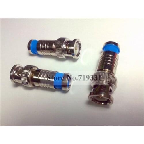 Lot 20pcs BNC COMPRESSION CONNECTOR RG59 CCTV COAX CABLE ADAPTER COAXIAL MALE
