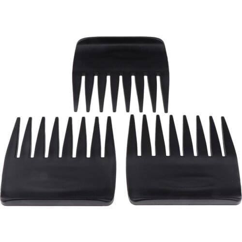 3pcs Hairdressing Salon Smooth Anti-Static Wide Tooth Detangling Hair Comb