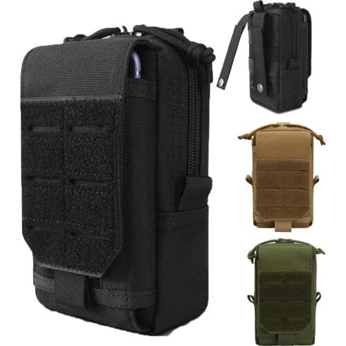 Molle System Hunting Bag Pouch Pocket for Dog Military Tactical Harness Vest Waist Bag Wallet Purse Nylon 1000D Accessory Gadget
