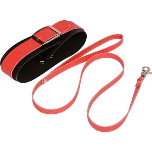 Bdsm Collar Leather PU Leather Chain Link bdsm Slave Collars Women Bondage Collar Sex Toys For Couples Adults Sex Restraints