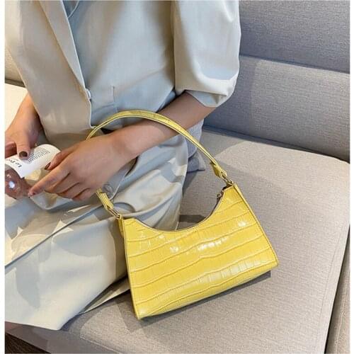 Retro Casual Women Totes Shoulder Bags Female Leather Solid Chain Handbag For Women 2021 New Fashion Exquisite Shopping Bag