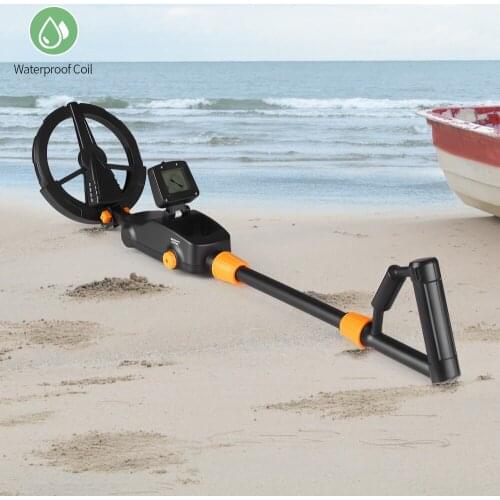 KKmoon MD1008A Pinpointer Handheld Metal Detector Gold Digger Treasure Hunter Tracker Seeker with Waterproof Search Coil