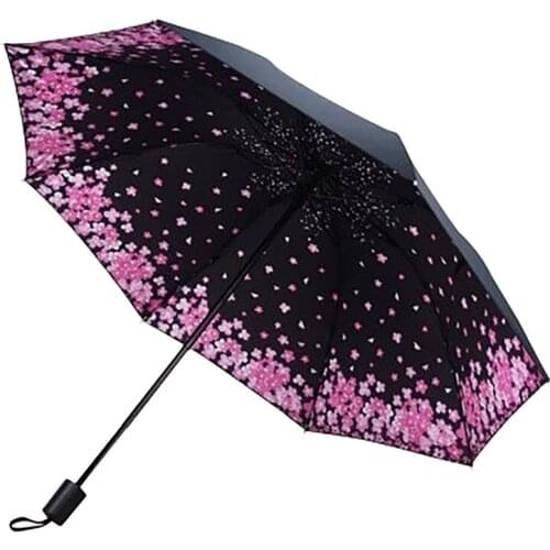 Folding Umbrella Sun Rain Women Umbrella 8 Ribs Strong Windproof WomenS Umbrellas Travel Umbrella