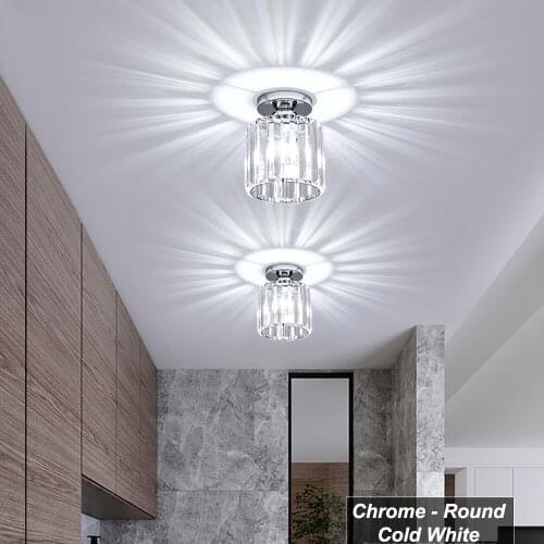 Modern Simple Aisle Lamp Corridor Lamp Crystal Lamp Ceiling Lamp Nordic LED Light Entrance Hall Lamp Balcony Lamp Decor E27