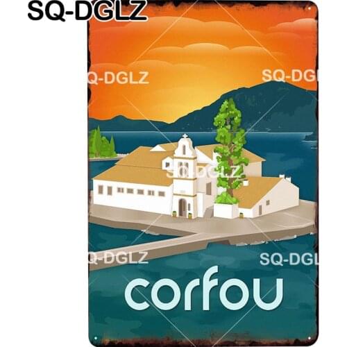 [SQ-DGLZ] CORFOU Metal Sign Vintage Tin Sign Retro Wall Decor for Home Plaque Metal Poster Pub Bar Decor Art Painting