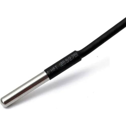 Taidacent 5 Pcs RW1820B Waterproof Digital Temperature Sensor Probe Cable Length 2M High Precision Temp Sensor Replaces DS18B20