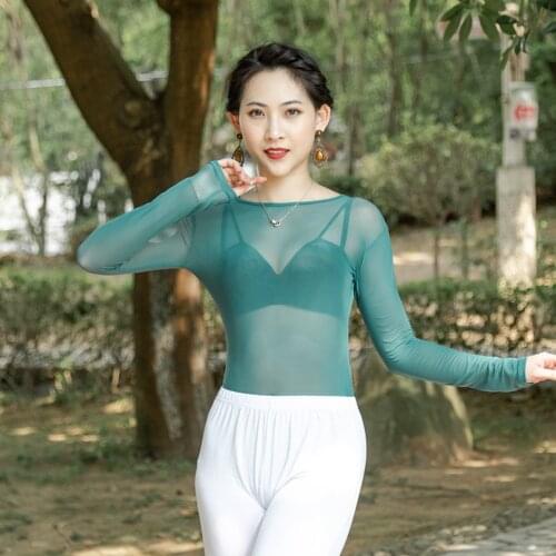 Ballet Yoga Dance practice Clothing Tops Belly Dance Performance Accessories Bottoming Tight Bottoming Practice Clothes Shirt