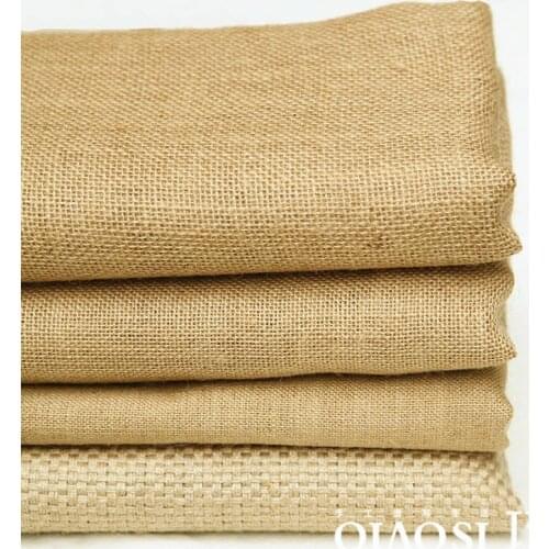 50cm * 150cm / Piece, Natural Yellow Linen Cloth, Sofa, Home Decoration, Bag, Tablecloth, Curtain Fabric, DIY Manual Material