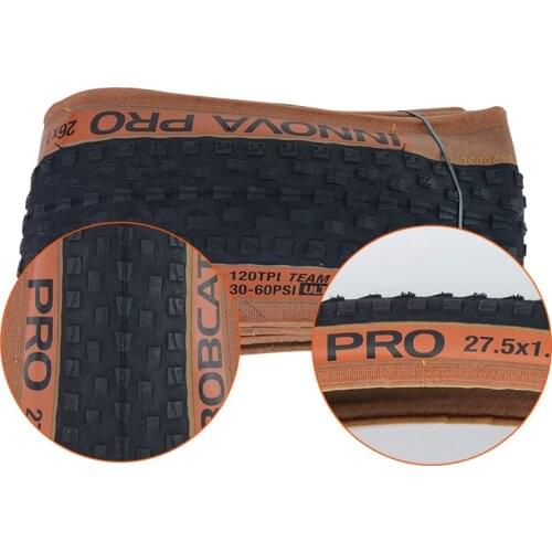 INNOVA X BOBCAT Mountain bicycle Bike 26*1.95 27.5*1.95 29x1.95 MTB Bike Tires 120 tpi Folded Super light Skinwall Tires