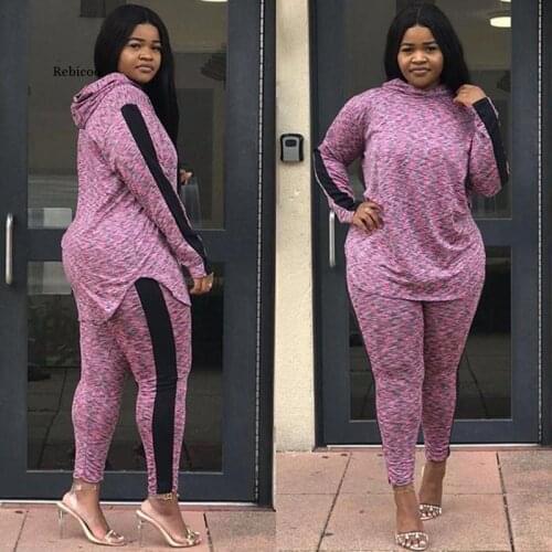 Plus Size Hooded Sports Sets Women Runnning Sets Spring Autumn Gym Fitness Sports Outdoor Running Sets Jogging Suit