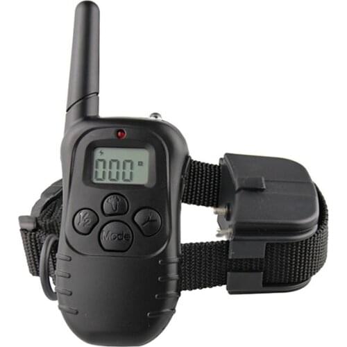 100LV 300M Ultrasonic Dog Repeller Remote Dog Training Collar Anti Barking Device Bark Electronic No Shock With LCD Display E