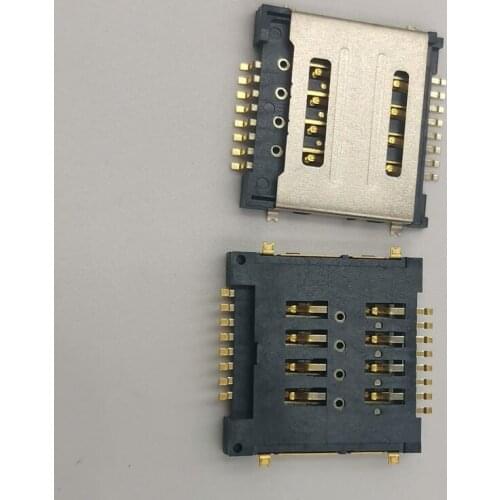 2Pcs Sim Card Reader Slot Tray Holder Connector Socket For Jiayu G2 G2S Huawei Y320 G730 Y325 Y518 G600 Motorola Moto EX223 Plug