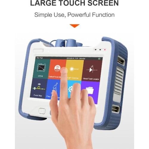 2020 Brand New 850/1300/1310/1490/1550/1625nm with Multiple Wavelength Fiber Optic OTDR Reflectometer With VFL OPM OLS Event Map