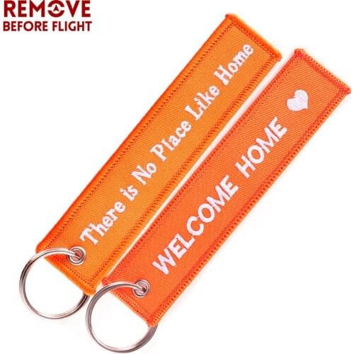50 PCS Designer Style Biker Lover Keychain for Motorcycles and Cars Embroidery Welcome Home Keychains for Mens Gifts Tag