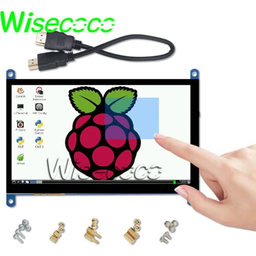7 inch 1024x600 display Portable Monitor Capacitive Touch Screen LCD Display for PS4/Raspberry Pi 4 3B+/ PC/Banana Pi