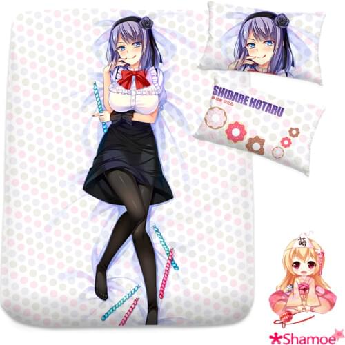 Anime Cartoon Dagashi Kashi Milk Silk Mattress Cover Fitted Sheet Fitted cover bedspread counterpane