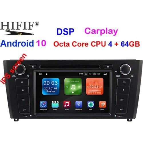IPS DSP 4GB RAM 64G Qcta Core 1 Din Android 10 Car Radio DVD For BMW E87 BMW 1 Series E88 E82 E81 I20 GPS Navigation Multimedia