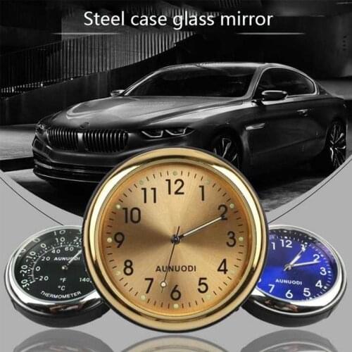 Car Clock Luminous Mini Cars Internal Stick-On Digital Clock Mechanics Quartz Watches Automotive Styling Accessories Gifts