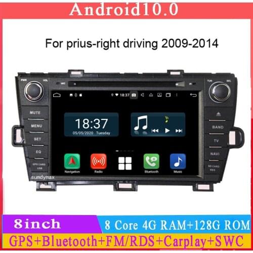 PX5 octa core 4g ram 64g rom android 10 car dvd gps for prius right driving with gps navigaiton dsp carplay