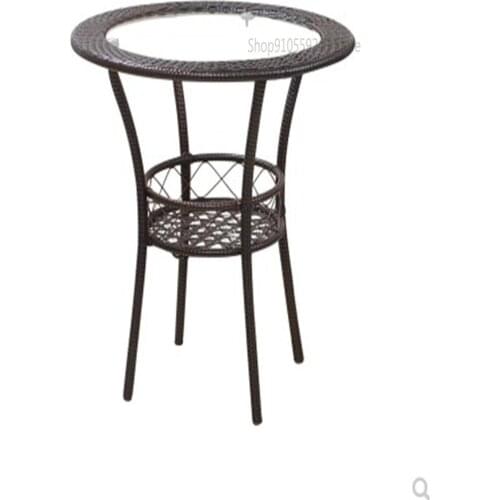 Free Shipping Modern Simple Fashion Tempered Glass Small Round Table Round Coffee Table Seating Corner Table Sofa Side Table Pho