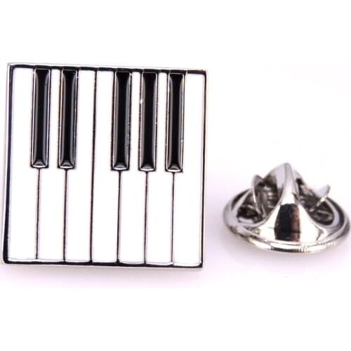 High quality Lapel Pin piano keyboard Brooch mens suit shirt Lapel Badge Brooch Pin mens jewelry gift music Lapel Brooch Pin