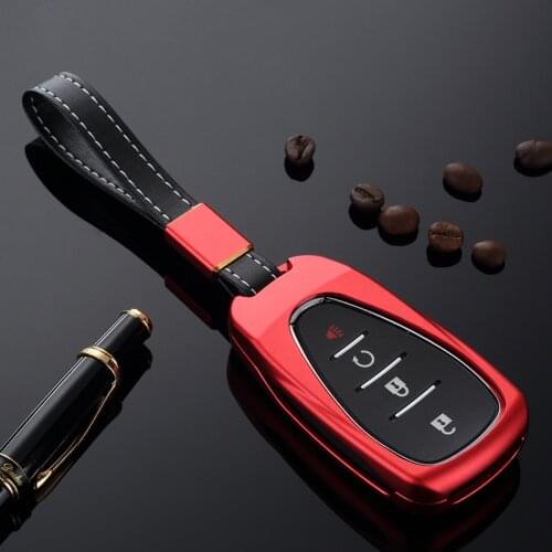 Aluminum Alloy Car Key Cover Key Case Fob Shell For chevrolet cruze spark sonic camaro Volt Bolt Trax Malibu cruze Lightweight