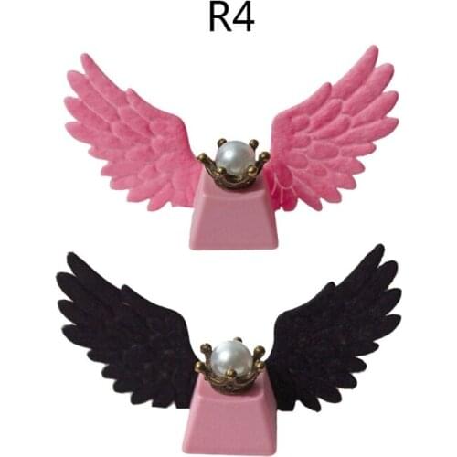 DIY Keycap Beautiful Girl Angel Wing Pink Cute Keycap Mechanical Keyboard Cap