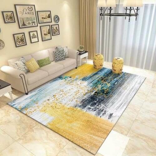 European Style Classical Living Room Tea Table Carpet Rectangular Bedroom Bedside Hall Ink Wind Floor Mat