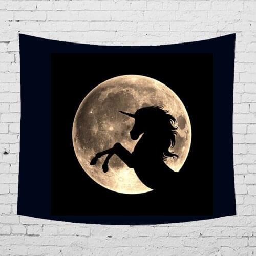 Animal Horse wolf Tapestry Wall Hanging Animal Twin Hippie Tapestry Blue Boho Hippy Bohemian Dorm Decor Multiple sizes Bedspread