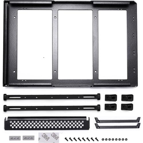 Simulation 1:10 Remote Control Roof Metal Luggage Rack Gifts for Children Boys and Teenagers Ideal Tool for Car Lovers