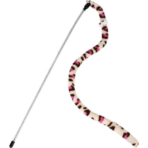 Colour Streamer Interactive Cat Play Wand With bell Toys Kitten Cat Pet Toy Funny Cat Toy Fishing Rod Stick Teaser For Cats