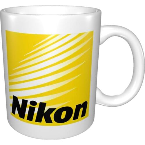 New Vintage Nikon Camera Logo Mug Coffee Cup Coffee Mug Wooden Cover Glass With Straw Glass Mug