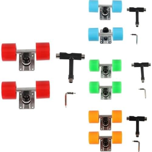 HOT Mini Skateboard Truck 3.25inch Parts Skateboard 60X45mm ABEC 9 Bearing Kit Truck