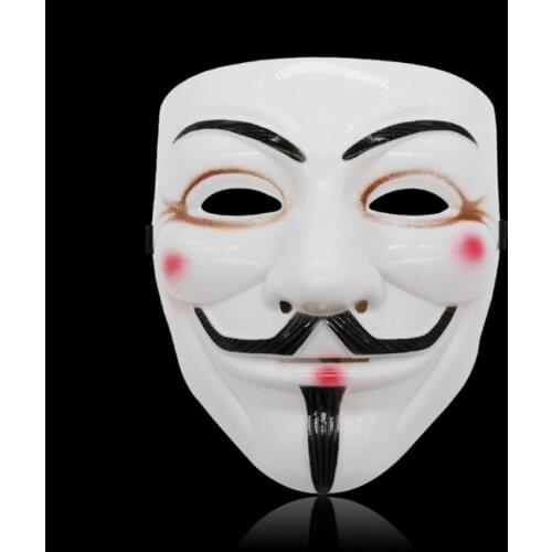 Film Theme Mask Adult Kids Joker Movie Cosplay V for Vendetta Hacker Mask Anonymous Guy Fawkes Halloween Christmas Party Gift
