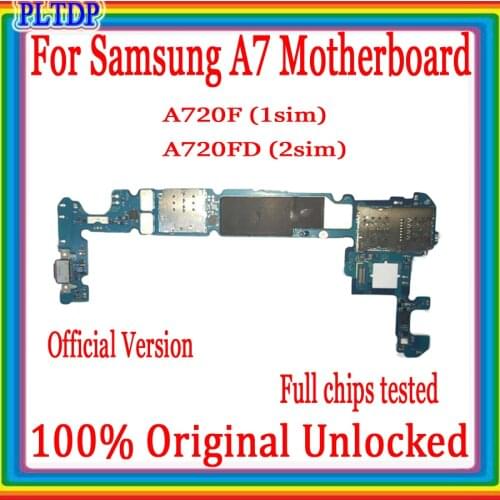 Full Tested Unlocked Replacement Mainboard For Samsung Galaxy A7 A720FD Motherboard With Android System Logic Board