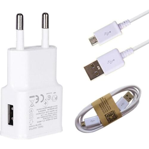 Micro USB Cable 5V 2A Charge USB Phone Data Cable for Samsung Xiaomi Huawei Android USB Charging Cord & EU Wall Plug usb Charger