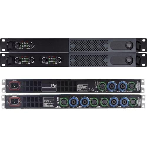 MICWL Audio 4 Channel 5200W Digital High Power Microphone Amplifier 5200 Watts AMP Stereo MiCWL D6400 Black