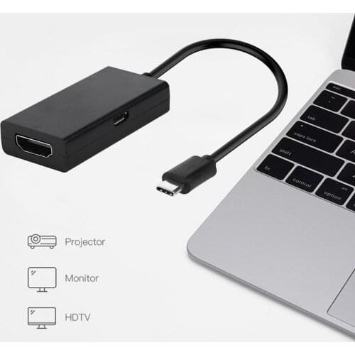 Micro USB 2.0 To HDMI-compatible Adapter Digital Video Audio Converter Cable For Samsung Android Phone Laptop With MHL Port HOT