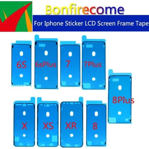 100Pcs\lot Waterproof Sticker For iPhone 6S 6SP 7 8 Plus X XS XR Max Front Housing LCD Touch Screen Display Frame Adhesive Tape