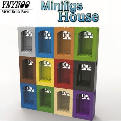 NEW Figures Display Box Minifigs House Armor DIY Show Case MOC Column Base Plate Bracket Set Building Blocks Bricks Toys Gifts