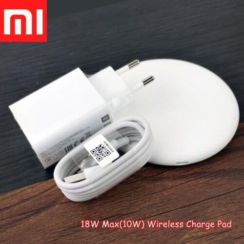 Original XiaoMi Mi 9 Wireless Charger Qi Smart 18W(10W) Max Epp Charge Pad Usb C Cable apply to Mi 10 11 T Pro Mix 3 2s For X Xs