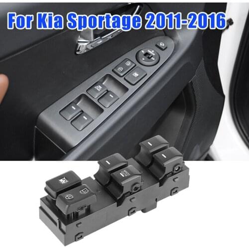 For KIA Sportage R 2011-2016 Power Master Window Lift Control Switch Front Left LH Driver Side 93570-3W600(AUTO DOWN)