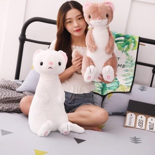 Cute Sitting Weasel peluche Plush pluszaki Toys Cute Ferret Doll Cute Child Comforting Dolls soft baby room toy home decoration
