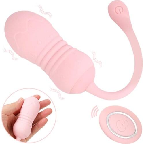 Wearable Dildo Vibrator Vibrating Egg Sex Toys for Women G-Spot Clitoris Stimulation Wireless Remote Telescopic 8 Speed